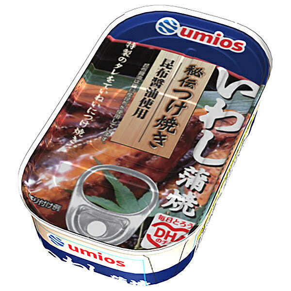 Umios Secret Recipe Kabayaki-Style Grilled Sardines, 100g x 30 Cans [Ships from Japan]