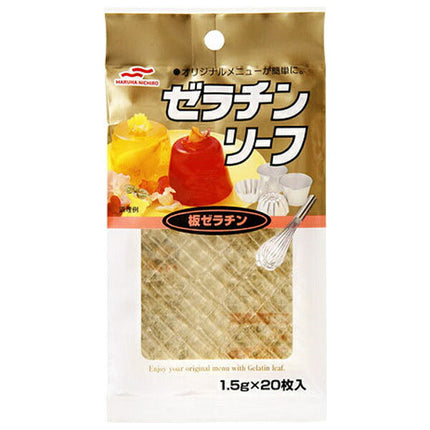 Feuille de gélatine Maruha Nichiro (1,5 g x 20) x 25 sachets 
