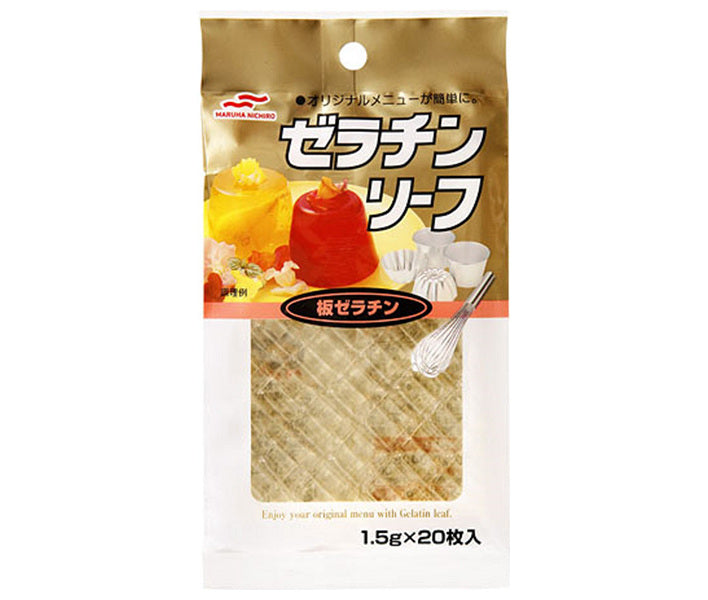 Feuille de gélatine Maruha Nichiro (1,5 g x 20) x 25 sachets 