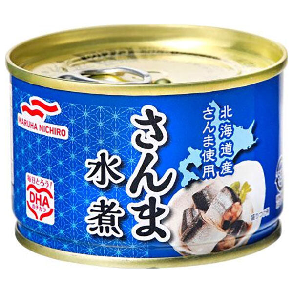 Maruha Nichiro Saury boiled in water 150g x 24 pieces [shipped in Japan]