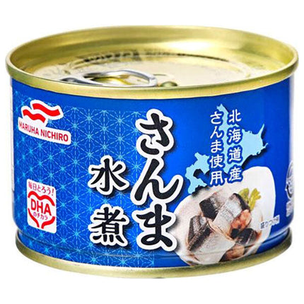 Maruha Nichiro Saury boiled in water 150g x 24 pieces [shipped in Japan]