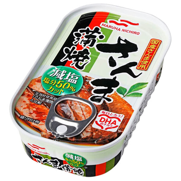 マルハニチロ 減塩 さんま蒲焼 100g缶×30個入【日本出荷】