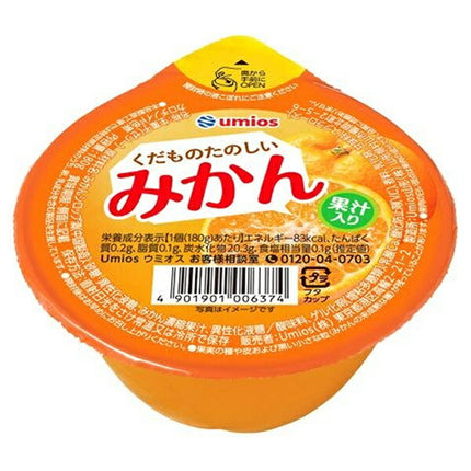 Umios Fruit Fun Oranges 180g x 24 (6 x 4) pieces [Shipped in Japan]