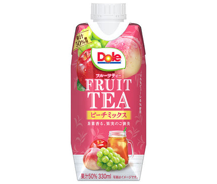 雪印メグミルク Dole(ドール) FRUIT TEA(フルーツティー) アップル 330ml紙パック×12本入