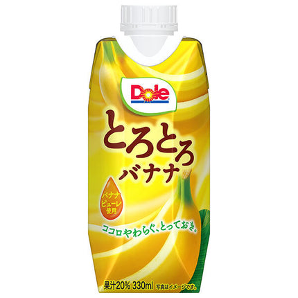 Megmilk Snow Brand Dole (Doll) Melty Banana 330ml paper pack x 12 pieces [Shipped in Japan]