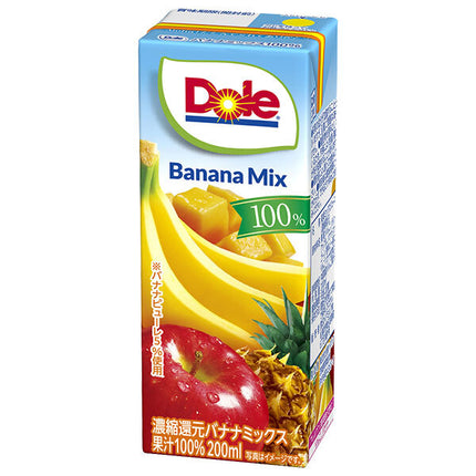 Megmilk Snow Brand Dole Doll Banana Mix 100% 200ml paper pack x 18 pieces [Shipped in Japan]