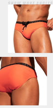 Nylon Triangle Low Waist Swimming Brief Trunks underwear men