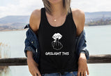 Gaslight This Middle Finger Racerback Tank Top