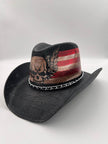 Summer Outdoor Ethnic Style Felt and Straw Cowboy Hat