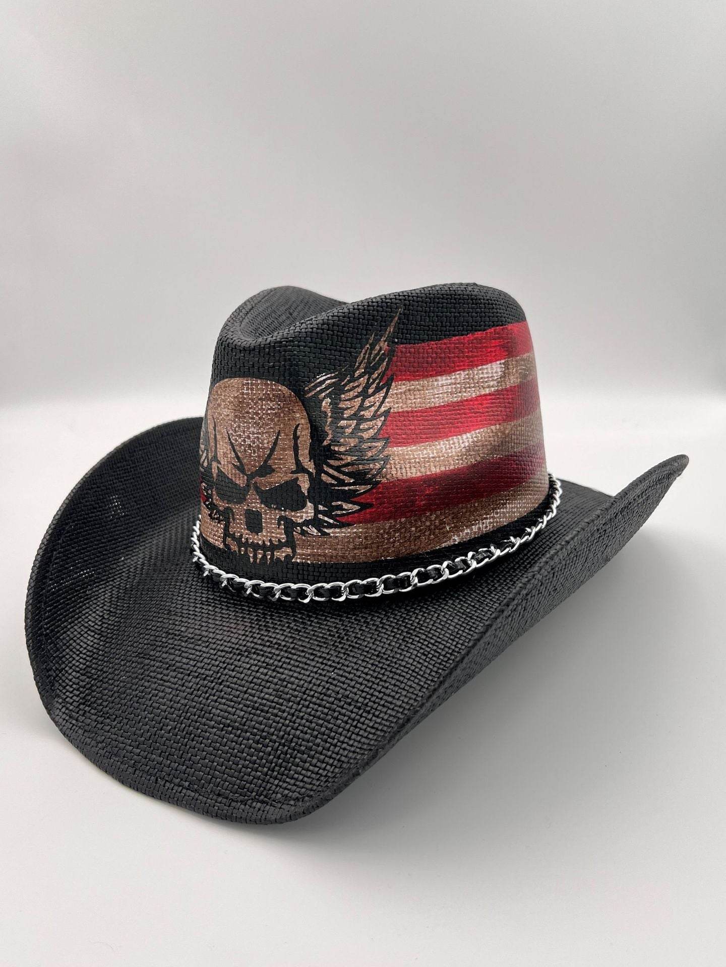 Summer Outdoor Ethnic Style Felt and Straw Cowboy Hat