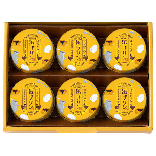 Imuraya Old-fashioned canned pudding MP-B 6 cans x 6 boxes [shipped in Japan]