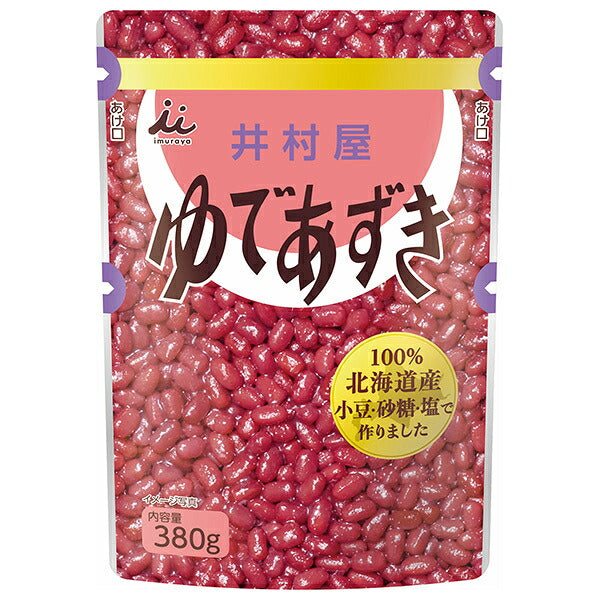 井村屋 北海道 パウチ ゆであずき 380gパウチ×10袋入【日本出荷】