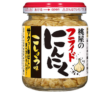 Momoya Fried Garlic Pepper Flavor 40g bottle x 6 pieces [Shipped in Japan]
