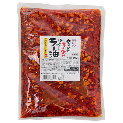Momoya Slightly spicy chili oil that looks spicy but is not spicy 800g x 1 bag [shipped in Japan]
