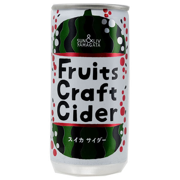 Yamagata Foods FruitsCraftCider Watermelon 200ml can x 30 pieces [Shipped in Japan]