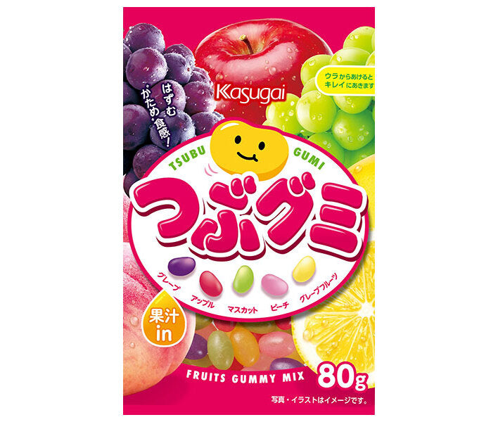 Kasugai Seika Tsubu Gummy 80g x 6 pieces [Shipped in Japan]