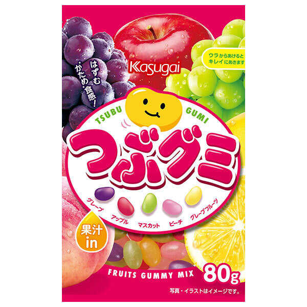 Kasugai Seika Tsubu Gummy 80g x 6 pieces [Shipped in Japan]