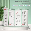Smart WiFi Bluetooth Power Strip, 4 Outlets, 4 USB Ports, Voice Control, UK and EU Plug