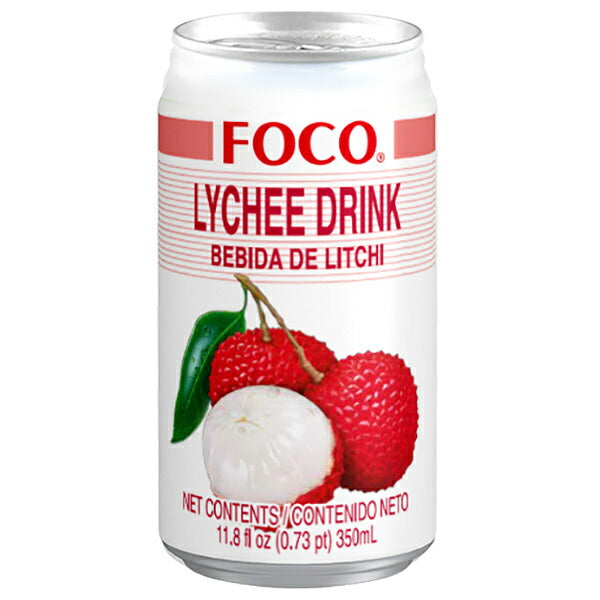 FOCO Lychee Drink 350ml cans x 24 bottles [shipped in Japan]