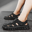 Men's Simple All-match Leather Non-slip Sandals