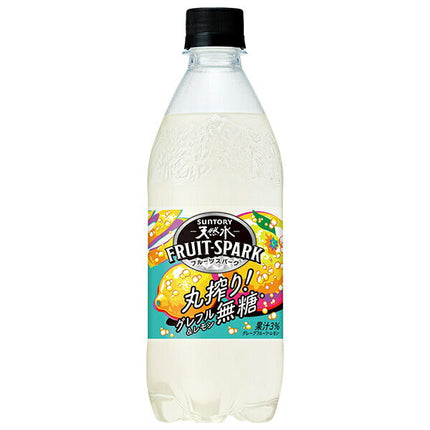 [10 % de réduction sur tous les produits !! ~ 12/5] Suntory Tennensui FRUITSPARK Greffle & Lemon Bouteille en plastique de 500 ml x 24 pièces