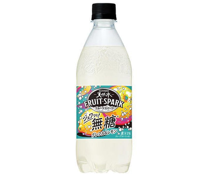 [11/25~ 10% OFF all products!!] Suntory Tennensui FRUITSPARK Grapefruit & Lemon 500ml PET bottle x 24 bottles