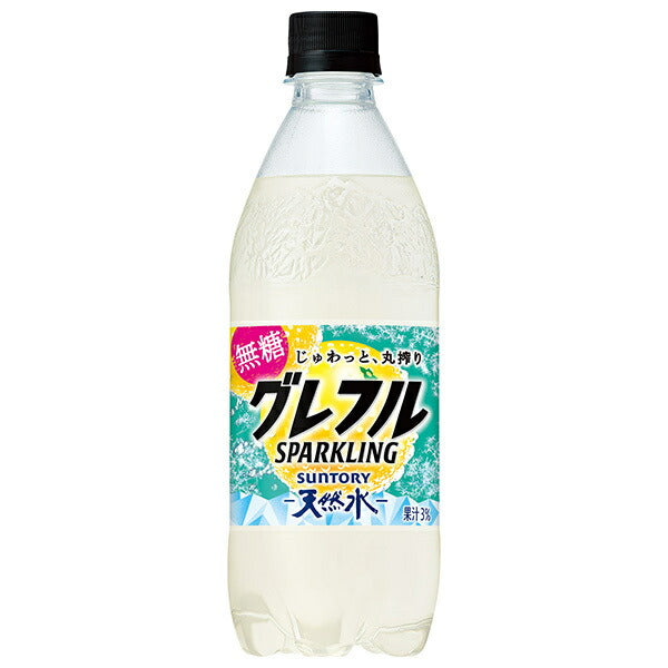 Suntory Natural Water Greffle SPARKLING 500ml plastic bottle x 24 pieces [shipped in Japan]