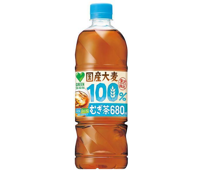 [11/25~ 10% off all products!!] Suntory GREEN DA KA RA, mugicha made from 100% domestic barley [for hand sale] 680ml plastic bottle x 24 bottles