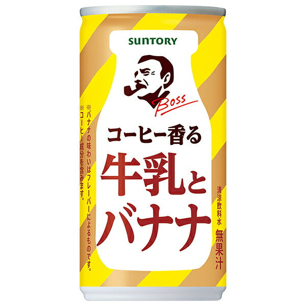 Suntory BOSS coffee scented milk and banana 185g can x 30 pieces [shipped in Japan]
