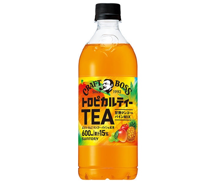 [11/25~ 10% off all products!!] Suntory Craft Boss Tropical Tea [For hand sales] 600ml PET bottle x 24 bottles