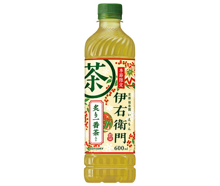 [11/25~ 10% off all products!!] Suntory Iemon (Iemon) Aburi Ichibancha with 600ml PET bottle x 24 bottles 