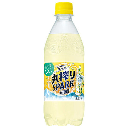Suntory Natural Mineral Water Marusuri SPARK Unsweetened Lemon 500ml PET Bottle x 24 