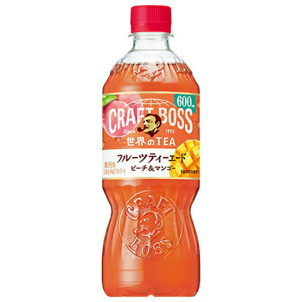 Suntory Craft Boss Fruit Tea Ade [For Hand Sale] 600ml PET Bottle x 24 Bottles 