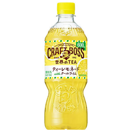 Suntory Craft Boss Tea Lemonade [For hand sale] 600ml plastic bottle x 24 pieces [Shipped in Japan]
