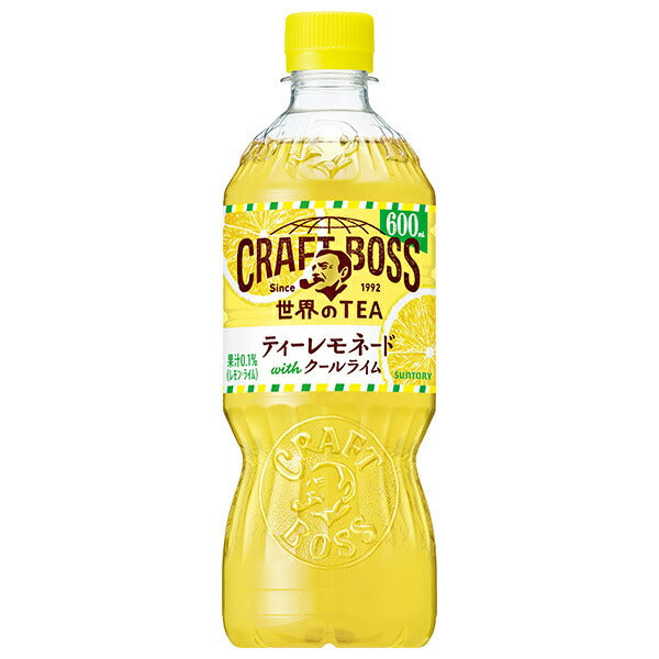 Limonade au thé Suntory Craft Boss [À vendre à la main] Bouteille en plastique de 600 ml x 24 bouteilles 