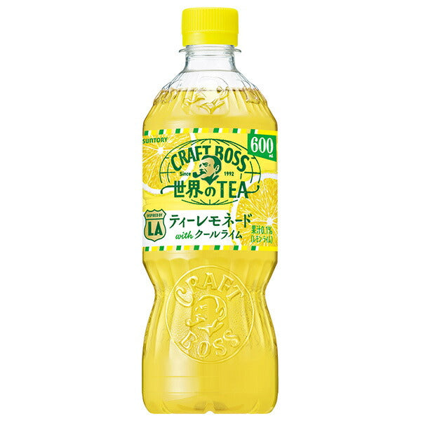 Suntory Craft Boss Tea Lemonade [For hand sale] 600ml plastic bottle x 24 pieces [Shipped in Japan]