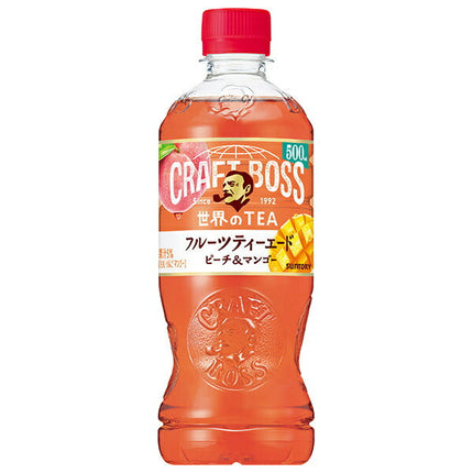 Suntory Craft Boss Fruit Tea Ade [for vending machines] 500ml plastic bottle x 24 bottles 