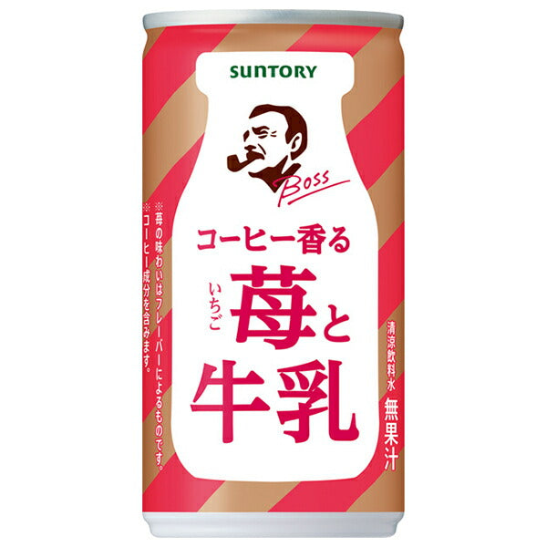 Suntory BOSS Coffee Fragrant Strawberry and Milk 185g can x 30 cans 