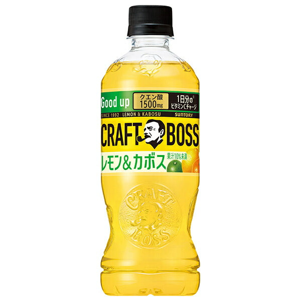 Suntory Craft Boss Lemon & Kabosu [For hand sale] 500ml PET bottle x 24 bottles 