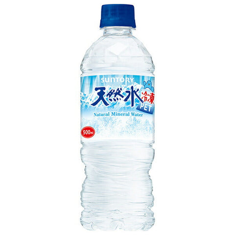Suntory Natural Mineral Water Frozen PET [For Hand Sale] 500ml PET Bottle x 24 Bottles 