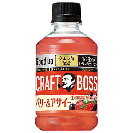 Suntory Craft Boss Berry & Acai [For Vending Machines] 280ml PET Bottle x 24 