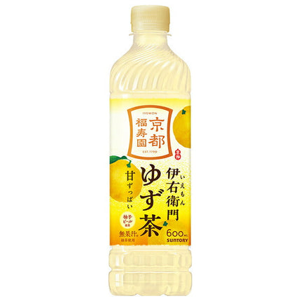 サントリー 伊右衛門(いえもん) ゆず茶 600mlペットボトル×24本入