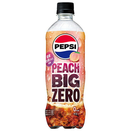 Suntory Pepsi BIG ZERO PEACH 600ml plastic bottle x 24 pieces [shipped in Japan]