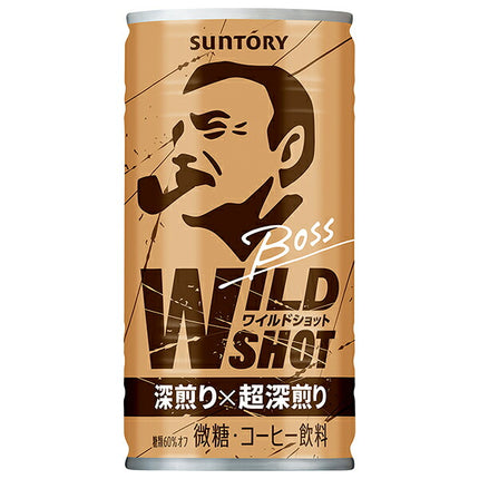 Suntory BOSS Wild Shot 185g can x 30 pieces [shipped in Japan]