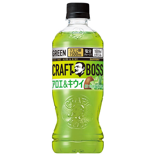 Suntory Craft Boss Aloe & Kiwi 500ml plastic bottle x 24 pieces [shipped in Japan]