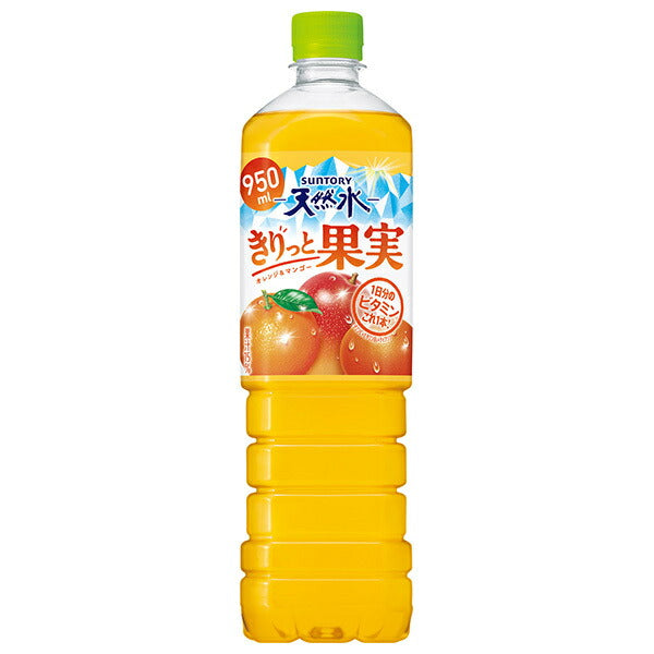 Suntory Suntory Tennensui Kiritto Fruit Orange & Mango 950ml plastic bottle x 12 bottles [Shipped in Japan]