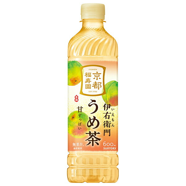 サントリー 伊右衛門(いえもん) うめ茶 600mlペットボトル×24本入【日本出荷】
