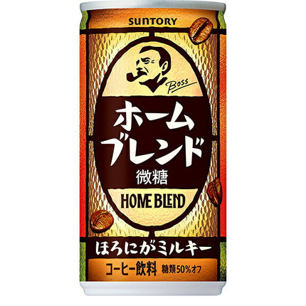 Suntory BOSS Home Blend Coffee, 185g Cans x 30 [Ships from Japan]