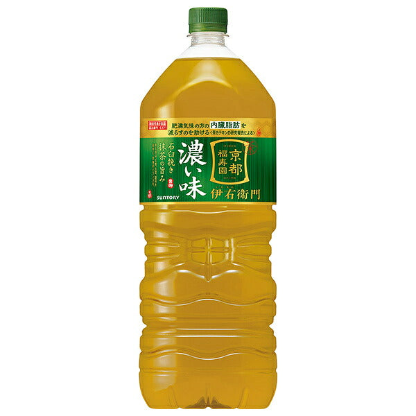 Suntory Iemon Rich Flavor Green Tea, 2L PET Bottles, 6-Pack [Ships from Japan]