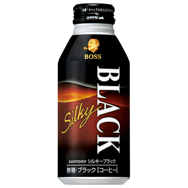 Suntory BOSS Silky Black 400g bottle can x 24 pieces [shipped in Japan]
